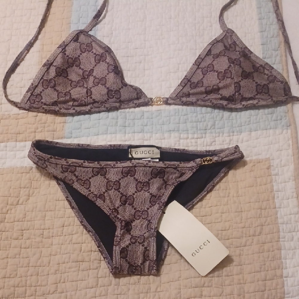 GG Patterned Bikini